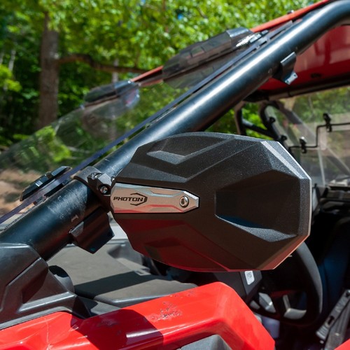 Seizmik Photon Side View Mirror w/ Aluminum Body | 1.875″ or 2" Round Tube Pair - Picture 5 of 7