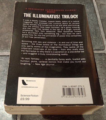 The Illuminatus! Trilogy Robert Shea / Robert Anton Wilson - 1998 1st UK Edition - Picture 3 of 4