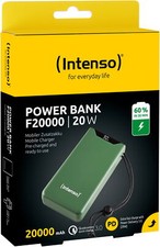 Intenso Powerbank F20000 PD 3.0 20000 mAh 1x USB Typ A und C OUT grün
