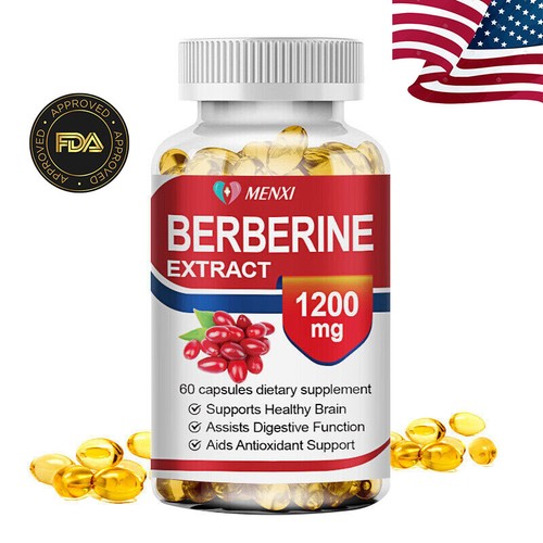 1200mg Blood Sugar Support Supplement Berberine Cinnamon Extract - 60 Capsules - Bild 1 von 8
