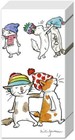 CATS WITH HATS Pocket Novelty Tissues 21 cm sq 4 ply - 2 packs