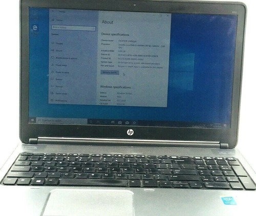 HP ProBook 650 G1 Laptop 8GB 120GB SSD i5 2.60GHz WIN10 15" HD Notebook, Webcam