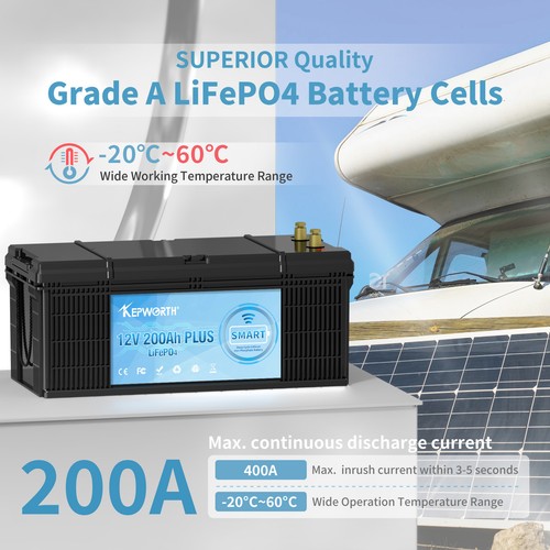 100Ah 180Ah Lithium Batterie BMS 12V 24V LiFePO4 Wohnmobil 20000 Zyklen 10 Jahre - Bild 121 von 121
