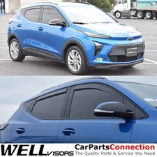 Wellvisors In-channel Window Visors 4Pcs For Chevrolet Bolt EUV 2022-2024