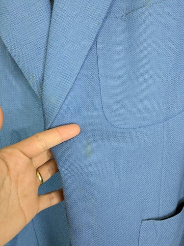 Oxxford Clothes Blazer Men's 42R Blue Single Breasted Wool - Picture 14 of 18