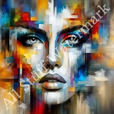 Digital Download FaceNpaint Image Photo Wallpaper Desktop Picture BG AI Art