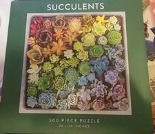 SUCCULENTS 500 piece PUZZLE by GALISON New In Sealed Box 20 X 20 inches