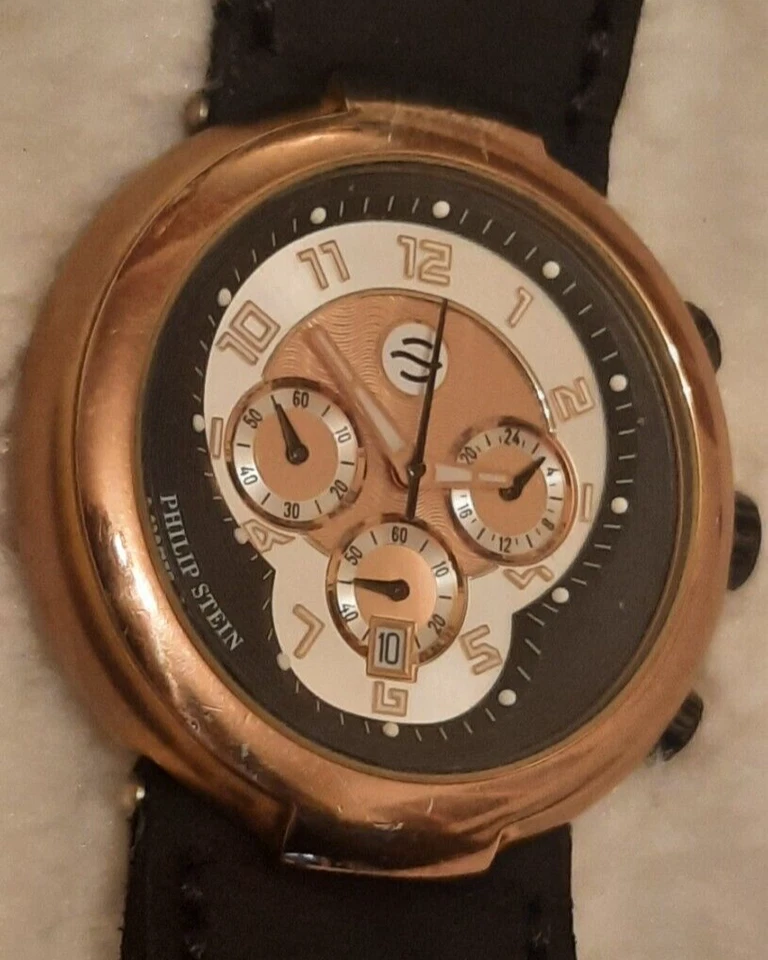 Raro Reloj Philip Stein 32TF010703 Cronógrafo Unisex - Tecnología de Frecuencia Natural Foto 3 de 4