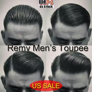 Us Big Sale Remy Men Toupee Human Hair 8 X10 Hair Piece System