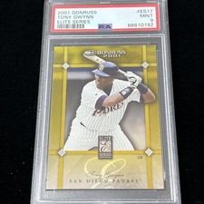 2001 Donruss Elite Series #ES-17 Tony Gwynn Padres 0644/2500 HOF PSA 9 POP 5