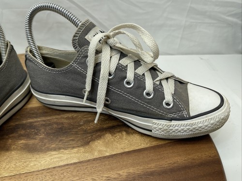 Converse All Stars Shoes Sneakers Low Top Gray Mens 4 Womens 6 Unasex - Picture 20 of 24