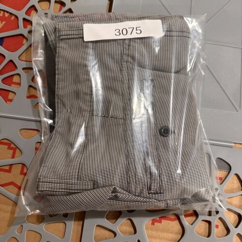 Trunks Multi Functional Shorts Mens 34x9.5 White Black Check Stretch - Picture 11 of 11