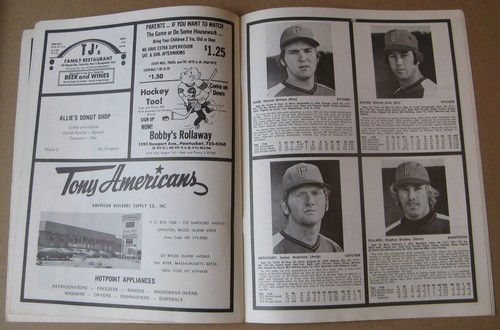 1975 Pawtucket Rhode Island Red Sox Program - Joe Morgan - Picture 2 of 2