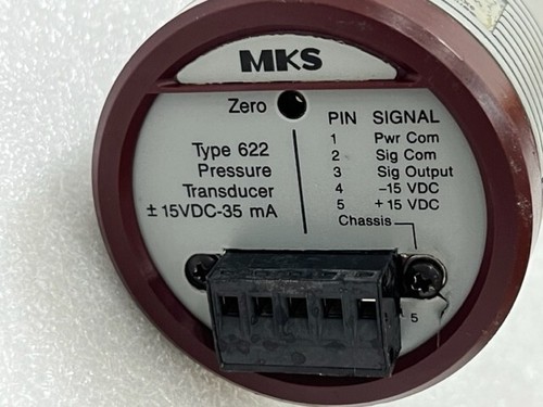MKS Instruments Baratron 626B11TBE Type 626 +-15VDC 35mA Pressure Transducer - Picture 14 of 14
