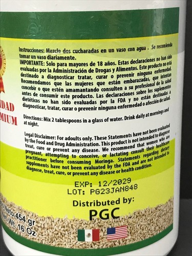 LO+ NATURAL Leche de Alpiste Canary Seed Milk (454gr) - Picture 4 of 5