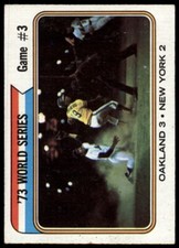 1974 Topps #474 World Series Game 3 WS Excellent