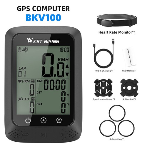 WEST BIKING Waterproof Wireless Bike Bicycle GPS Computer Speedometer Odometer - Picture 25 of 26