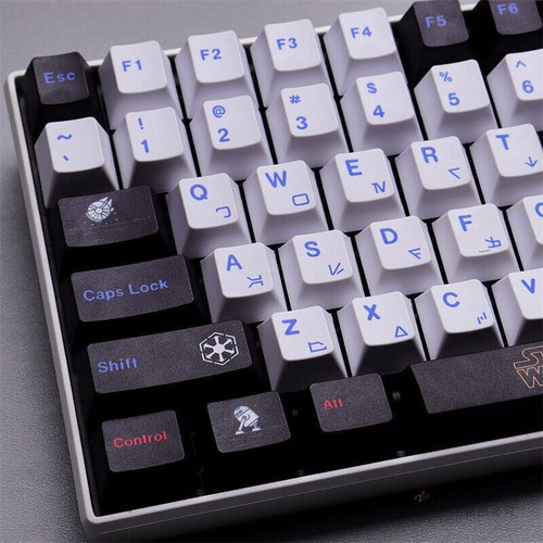 129 Keys Star Wars Black PBT Keycap Cherry Mx Button Sublimation Keycaps Boxed - Picture 12 of 12