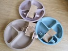 Silicone dinnerware set for weaning babies
