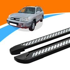 Trittbretter passend für Hyundai Santa Fe ab 11/2000-03/2006 VISO Schwarz mit AB