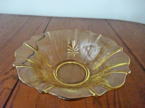 *BAROQUE TOPAZ (1) 11 3/8" FLARED BOWL #2496 FOSTORIA GLASS-B38-G - Picture 7 of 13