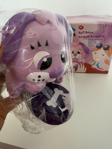 New Avon Pro Nail Dryer Puppy Purple Dog New - Picture 5 of 7