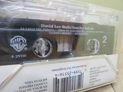 David Lee Roth Sonrisa Salvaje Spanish 1986 Eat Em & Smile Cassette Sealed - Picture 10 of 10