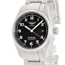 Longines Spirit L3.810.4.53.6 Men's Automatic Black Dial Steel Watch From Japan