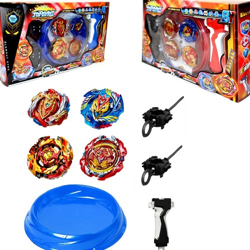 Elrozo 4er Topgyro Set Kreisel für Beyblade Burst Arena B-117 B-127 B-128 B 129 - Picture 7 of 8