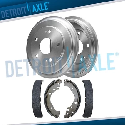 4pc Rear Brake Drums and Brake Shoes Kit for 2006 - 2015 Honda Civic 1.8L - Bild 1 von 4