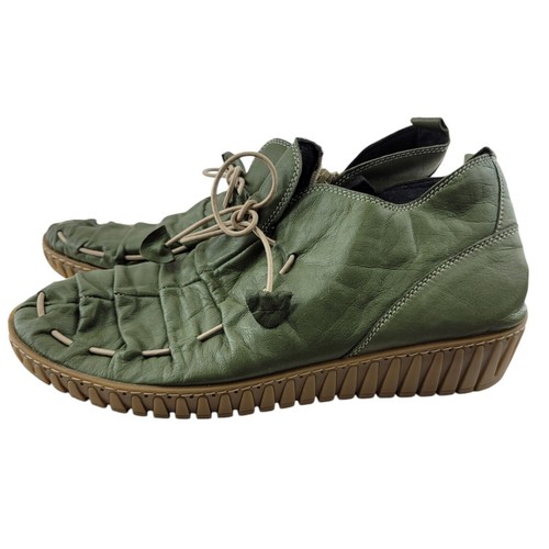 Spring Step Ankle Booties Womens 41 9.5-10 Nespea Desert Olive Green Bohemian - Picture 3 of 7