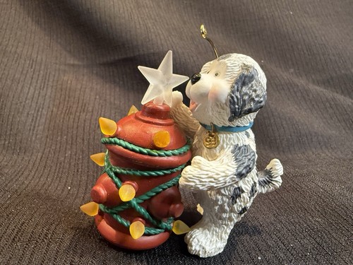Hallmark Keepsake 1993 Dog's Best Friend Light Up Ornament ohne Box - Bild 1 von 5