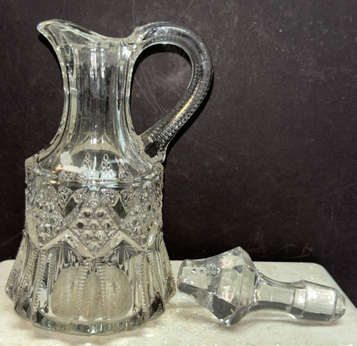 Vintage Clear Glass Cruet With Stopper - Picture 6 of 7