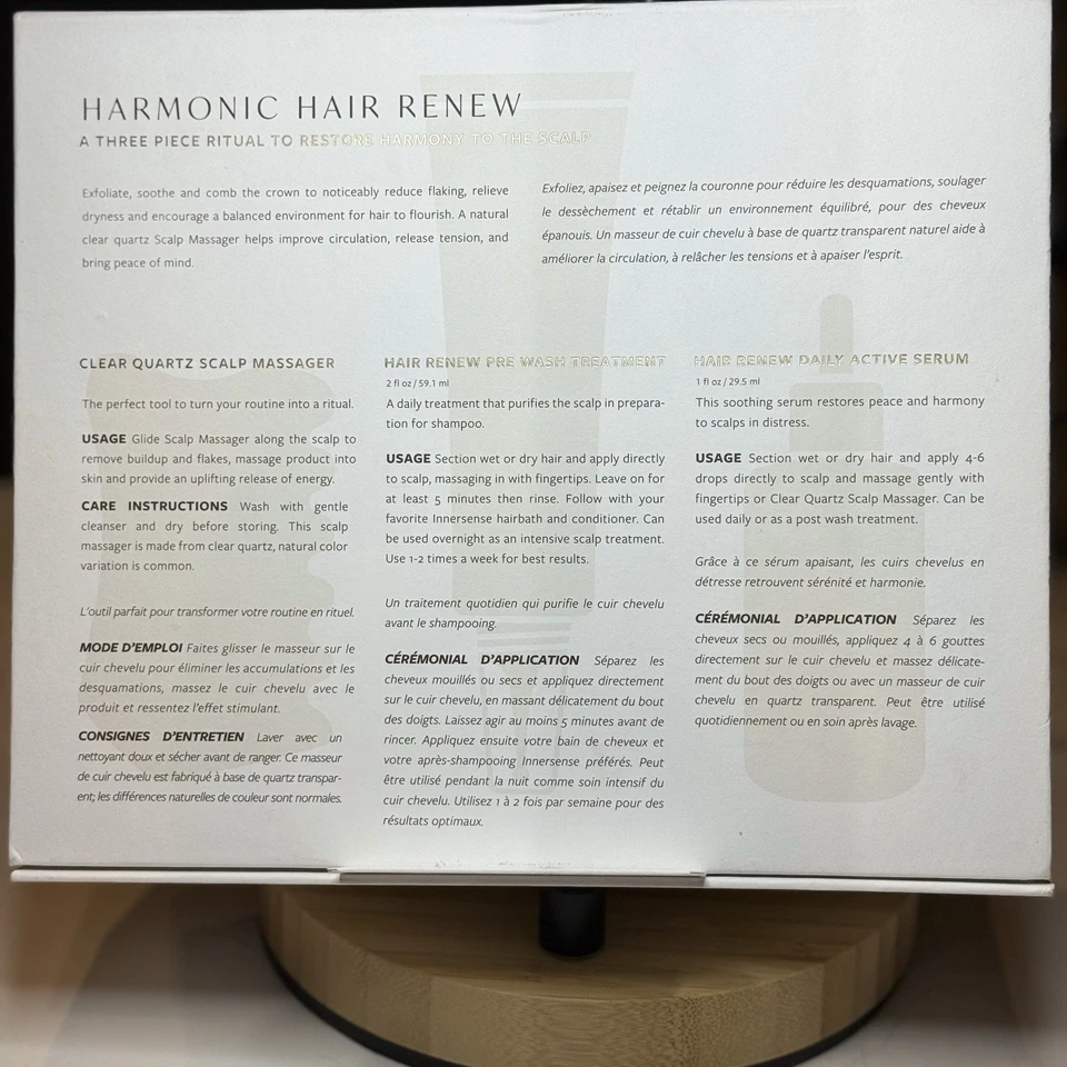 Innersense • Juego de renovación de cabello armónico • Prelavado, suero, masajeador de cuero cabelludo • Nuevo Foto 4 de 4