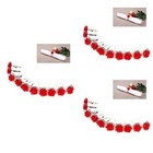 Set of 3 Servietten Ringe Serviettenringe Hochzeit Serviettenhalter Bankett