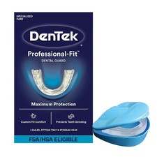 DenTek Mouth Guard for Nighttime Teeth Grinding, 1 Count (Pack of 1), Clear 