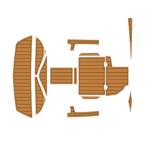 2012-2018 TIGE Z1 Cockpit Swim Platform 1/4"6mm EVA foam Faux teak mat floor - Picture 10 of 20