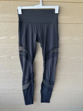 Lululemon Seek The Heat Tight Leggings Womens 8 Mesh Black Yoga Pants 29” #194