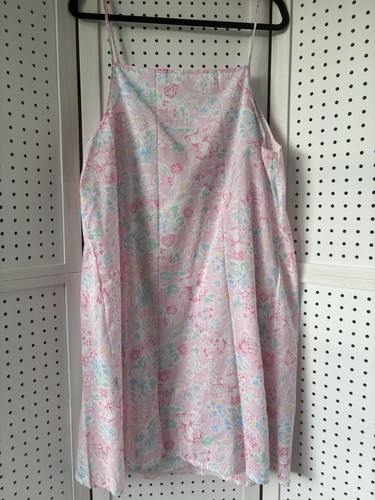 VTG Tank Strappy Nightgown Pink Floral Unbranded Size XXXX (XL?) Cotton Blend - Picture 7 of 7
