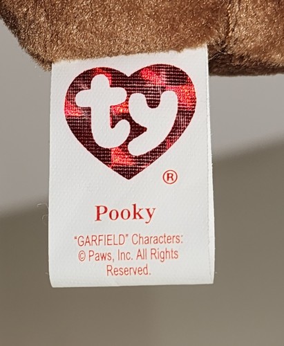 Ty Beanie Baby POOKY the Stuffed Animal Bear (Metal Key Clip)(4 Inch) MWMTs - Picture 7 of 8
