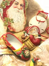 Vintage Lot Of  Christmas Tree Ornaments, Assorted Lot Of 17 Ornaments