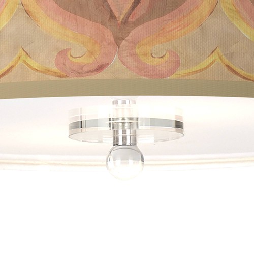 Aurelia Giclee 16" Wide Semi-Flush Ceiling Light - Picture 3 of 4