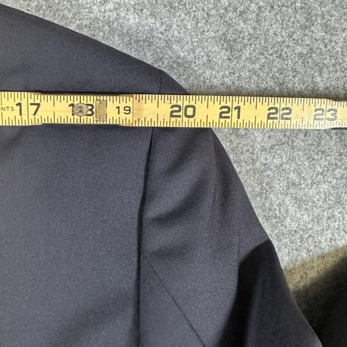 The Andover Shop Suit Mens 44 Navy Blue Wool Two Button Blazer Pants 37x29 USA - Picture 14 of 22