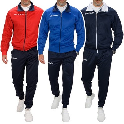 Trainingsanzug Sportanzug Herren Jogginganzug Reißverschluss GIVOVA TR031 S-4XL