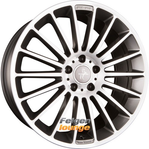 4x KESKIN KT15 SPEED Palladium Front Polish (PFP) 8,5x19 ET30 5x112 - Bild 1 von 2