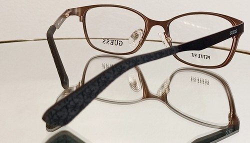 Originale GUESS GU2563 002 Eyeglasses MATTE BLACK New Metal 49-16-135 Petite - Picture 6 of 13