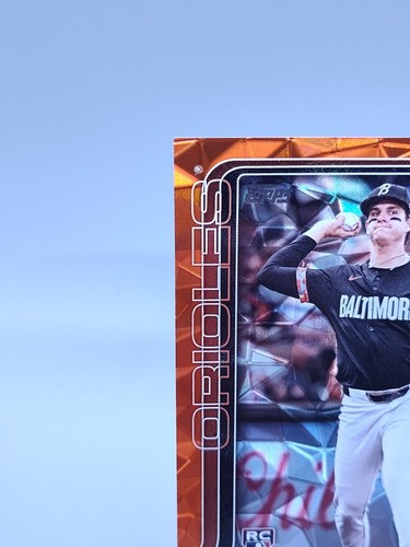 2025 Topps Series 1 Rookie SSP Orange Diamante #20 Coby Mayo #20/25 Orioles - Picture 2 of 12