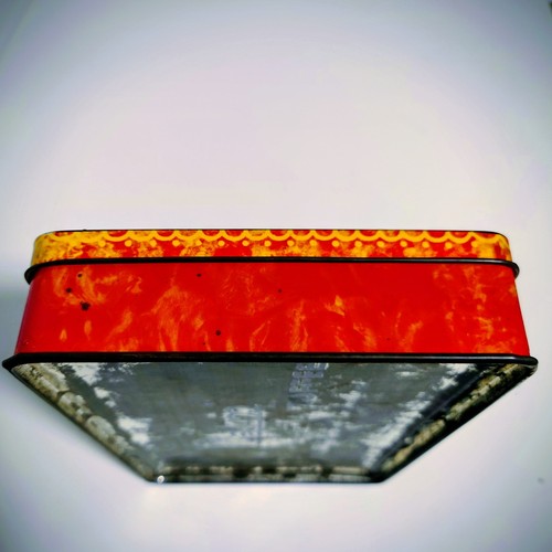Lata de caramelo vintage de Walters "Palm" de los años 40 - Diseño floral - Inglaterra - 15,29 OZS - Imagen 4 de 11