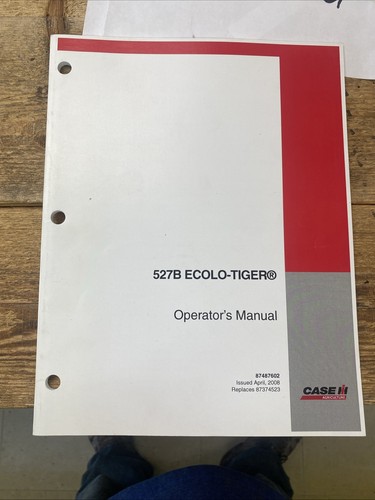 CASE IH ECOLO-TIGER MODELL 527B BEDIENUNGSANLEITUNG OEM NOS - Bild 10 von 11