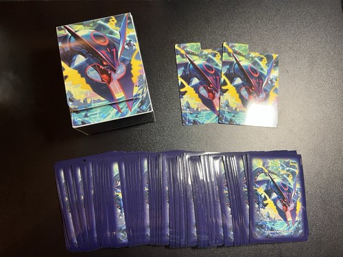 Pokemon 2015 Shiny Mega Rayquaza Deck Box & Sleeves 65ct